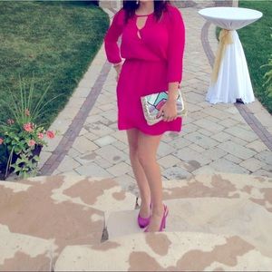 Fuchsia Silk Dress